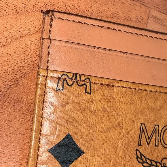 Authentic MCM Card Case In Visetos Original